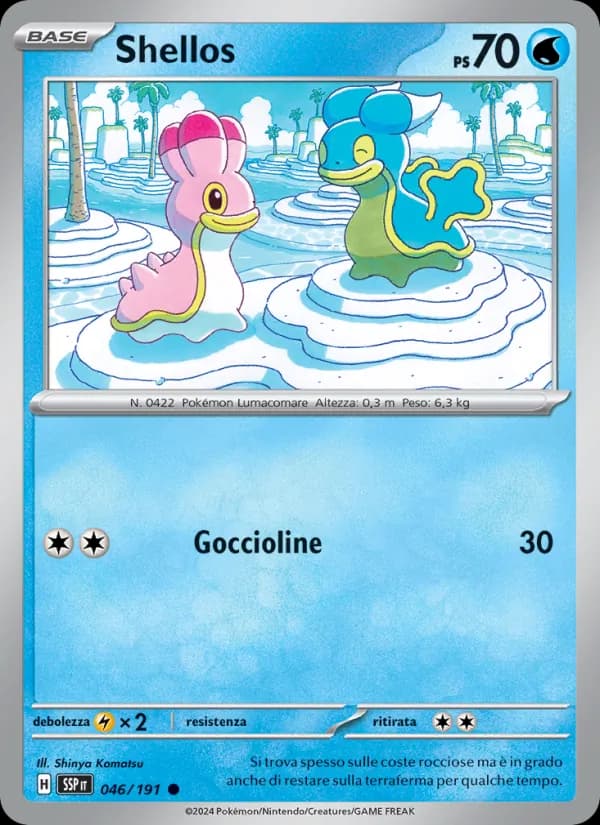 Shellos card in Italian
