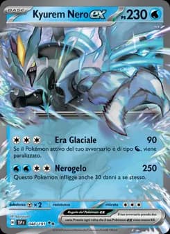 Kyurem Nero-ex card in Italian