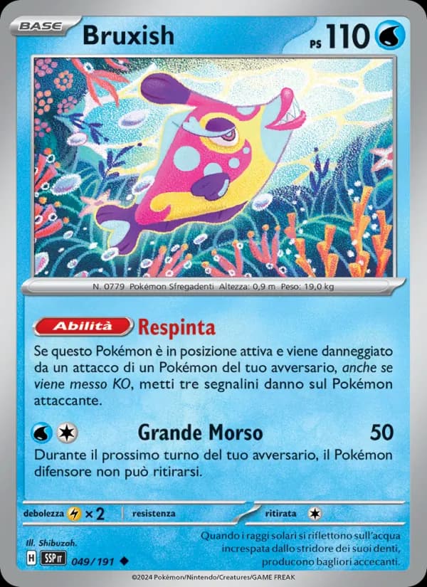 Bruxish card in Italian