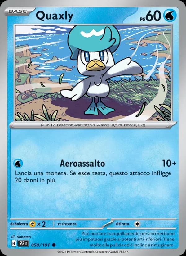 Quaxly card in Italian