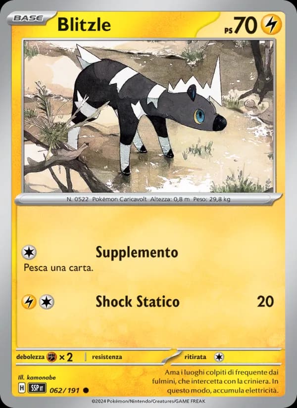 Blitzle card in Italian