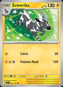 Zebstrika card in Italian