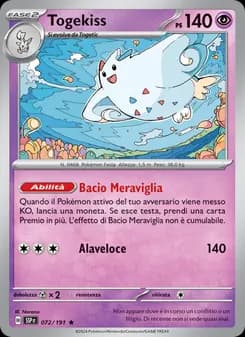 Togekiss card in Italian