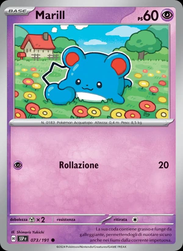 Marill card in Italian
