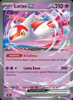 Latias-ex card in Italian