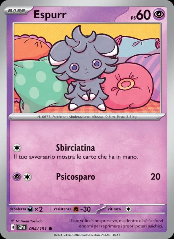 Espurr card in Italian
