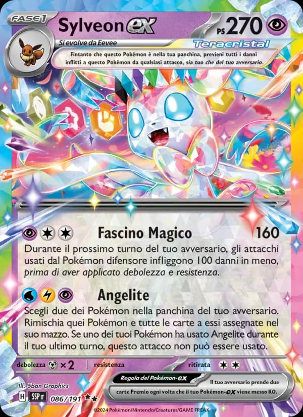 Sylveon-ex card in Italian