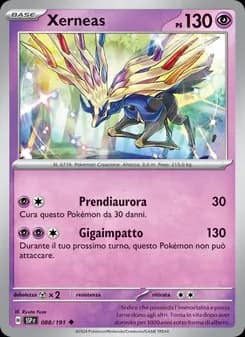 Xerneas card in Italian