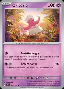 Oricorio card in Italian