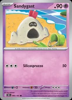 Sandygast card in Italian