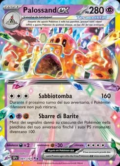 Palossand-ex card in Italian