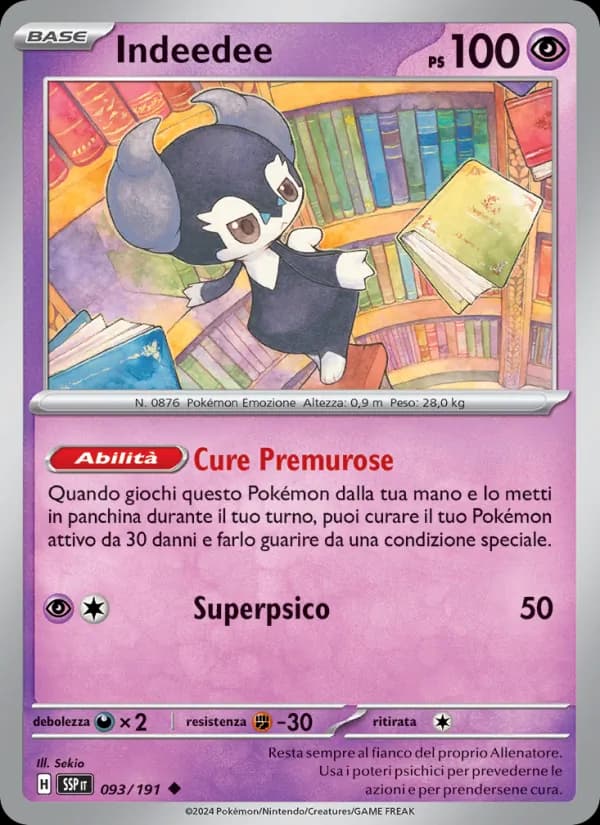 Indeedee card in Italian