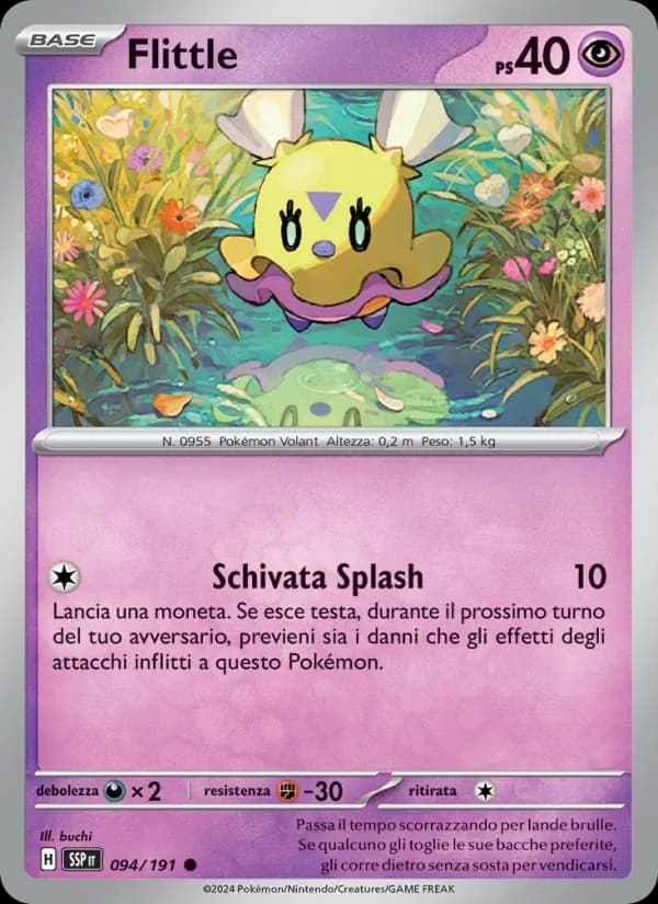 Flittle card in Italian