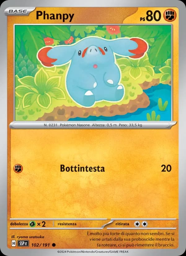 Phanpy card in Italian