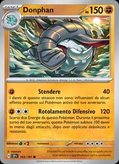Donphan card in Italian