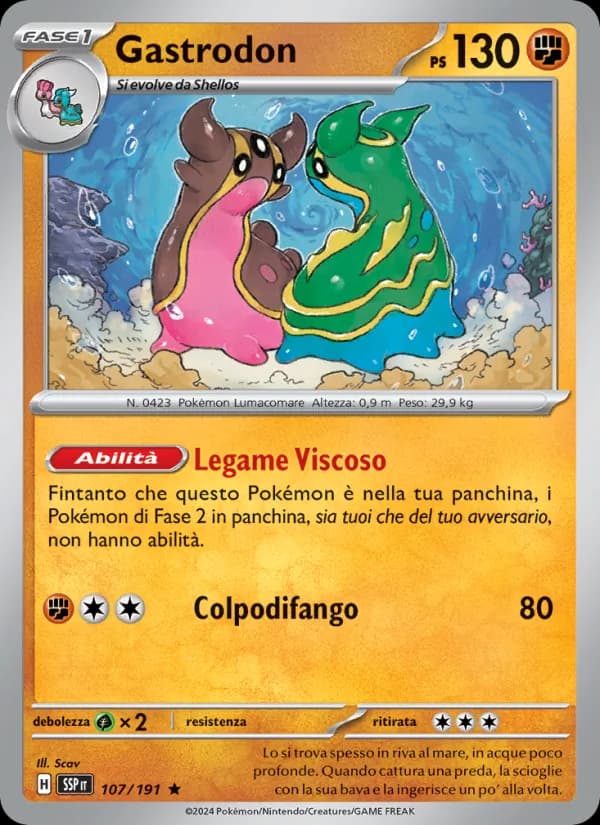 Gastrodon card in Italian