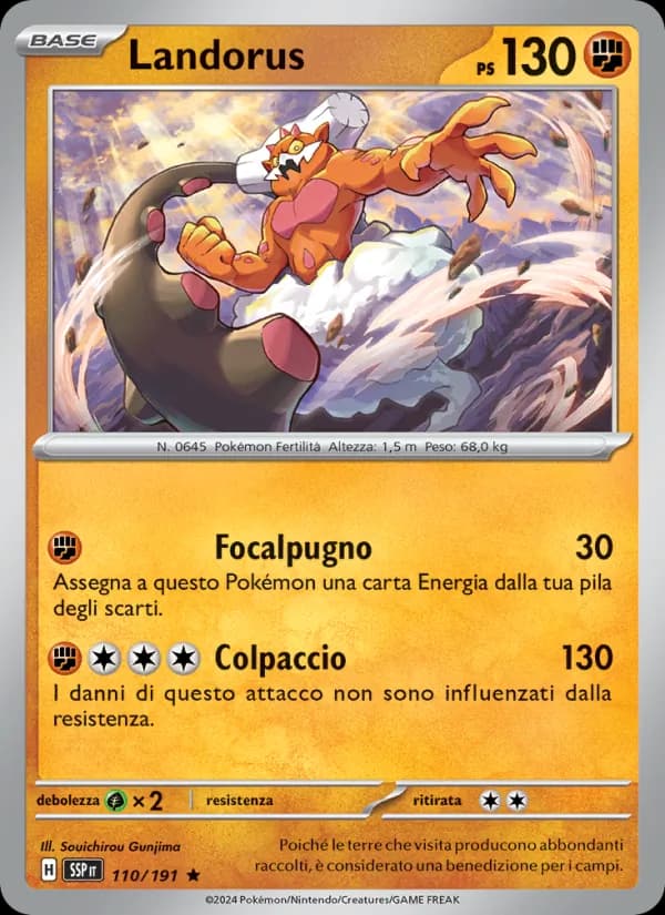 Landorus card in Italian