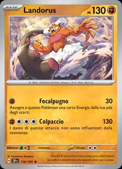 Landorus card in Italian