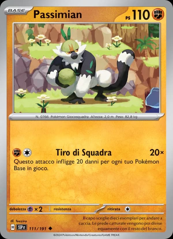 Passimian card in Italian