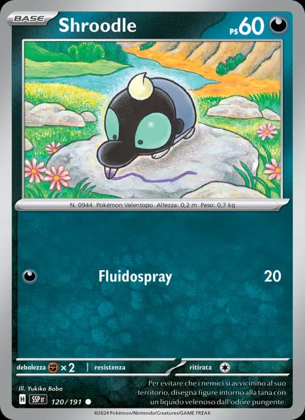 Shroodle card in Italian