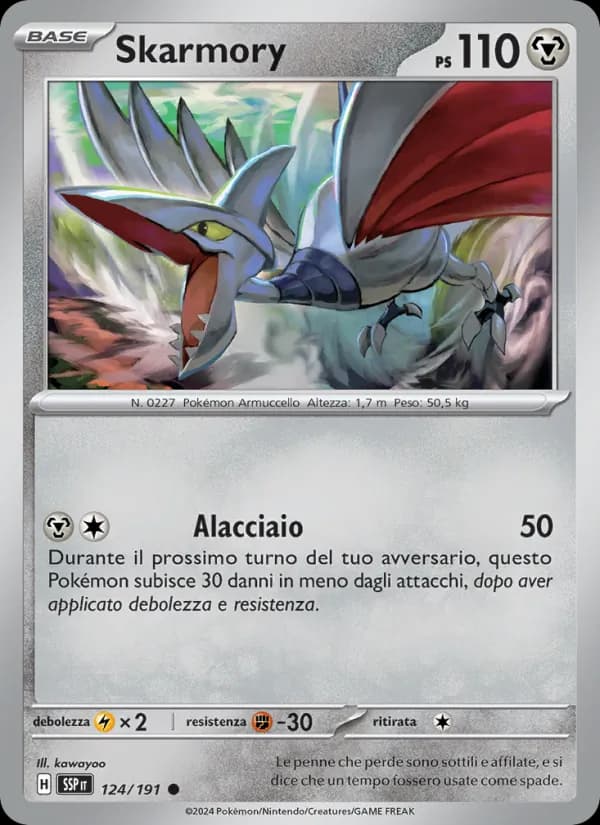 Skarmory card in Italian