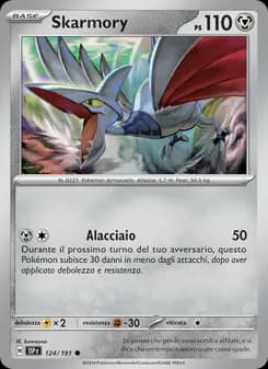 Skarmory card in Italian