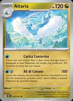 Altaria card in Italian