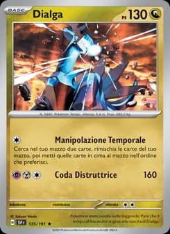Dialga card in Italian