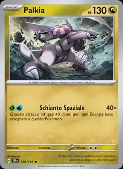 Palkia card in Italian