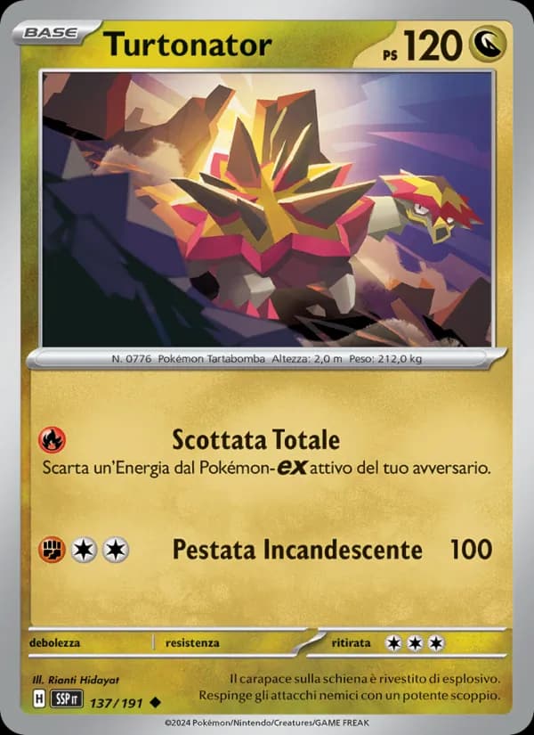 Turtonator card in Italian