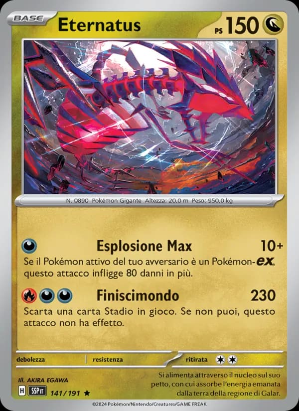 Eternatus card in Italian