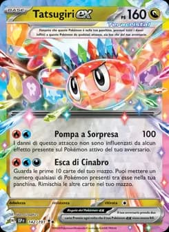 Tatsugiri-ex card in Italian