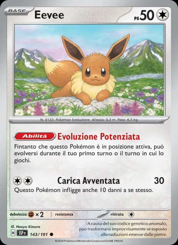 Eevee card in Italian