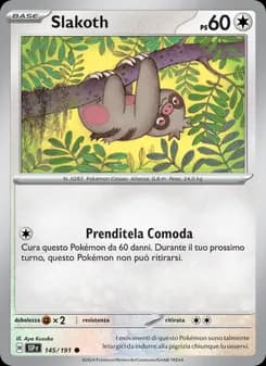 Slakoth card in Italian