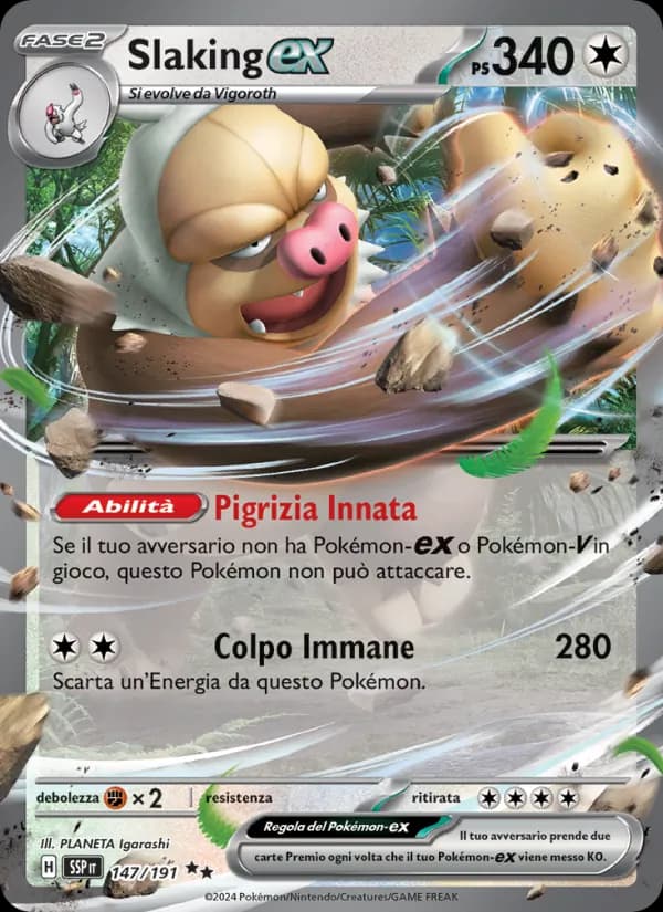 Slaking-ex card in Italian