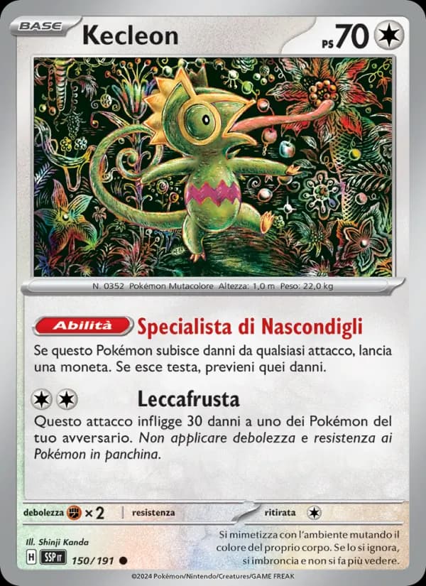 Kecleon card in Italian