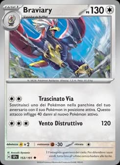 Braviary card in Italian
