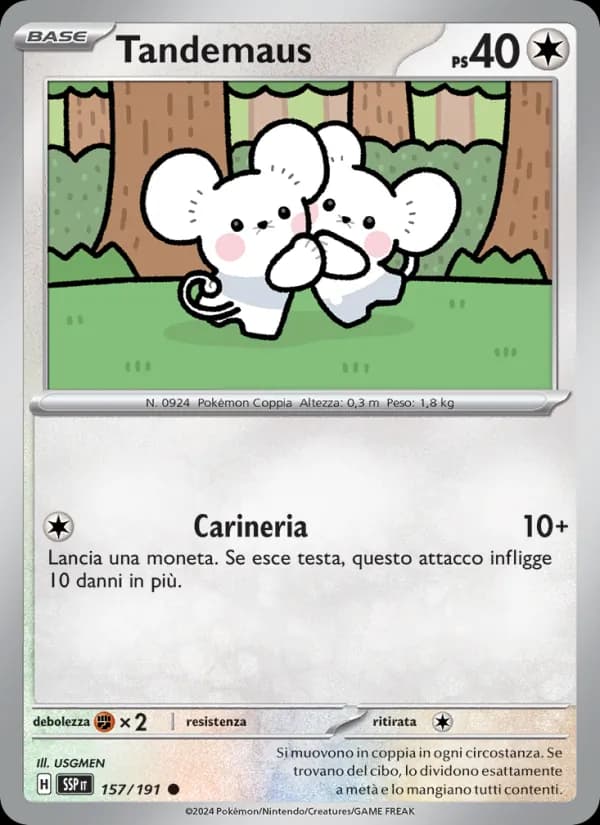 Tandemaus card in Italian