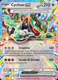 Cyclizar-ex card in Italian