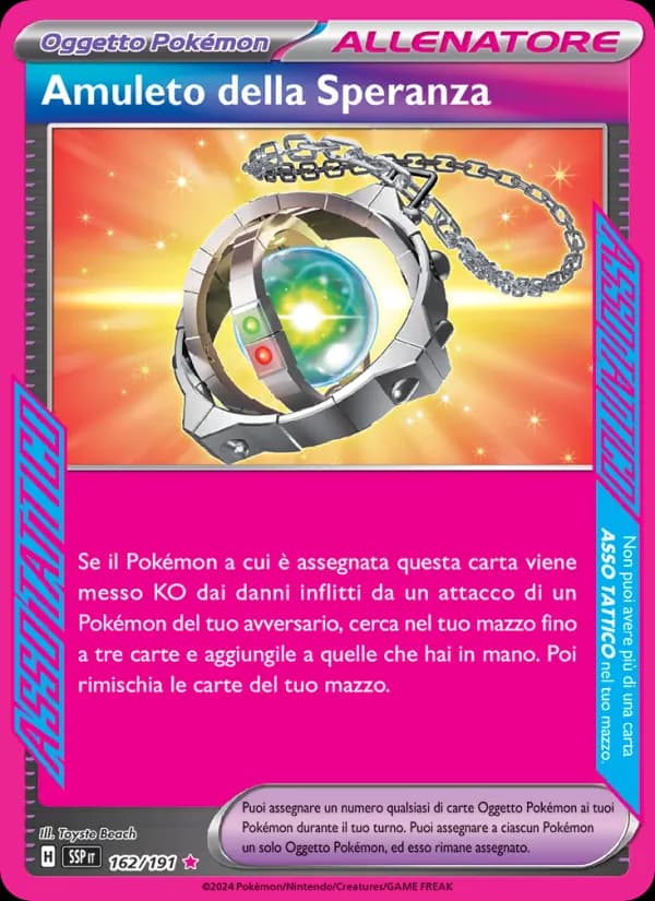 Amuleto della Speranza card in Italian