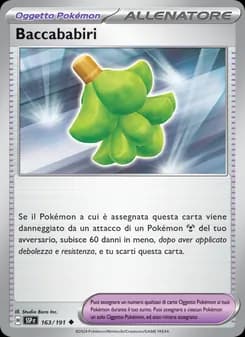 Baccababiri card in Italian