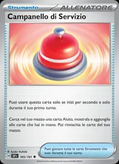 Campanello di Servizio card in Italian