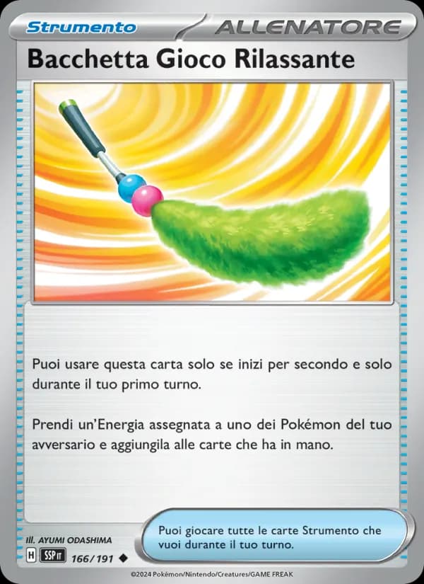 Bacchetta Gioco Rilassante card in Italian
