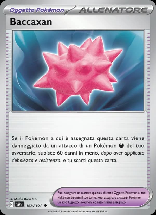 Baccaxan card in Italian