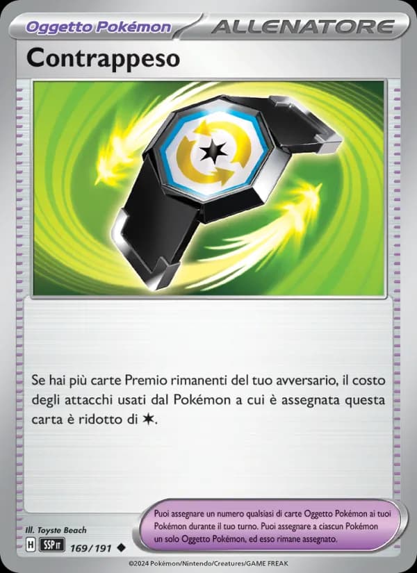Contrappeso card in Italian