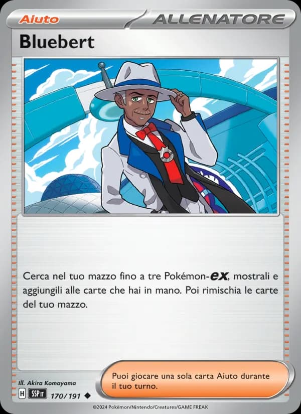 Bluebert card in Italian
