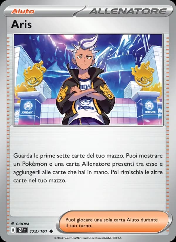 Aris card in Italian