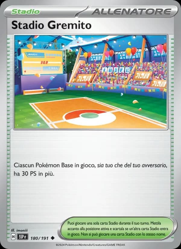 Stadio Gremito card in Italian