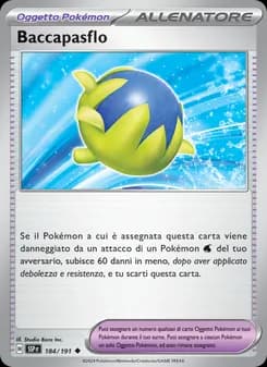 Baccapasflo card in Italian