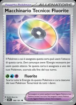 Macchinario Tecnico: Fluorite card in Italian